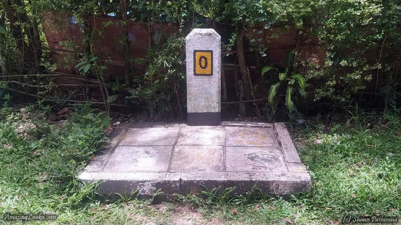 Norton Bridge 0 Mile Post: Old Ceylon Route