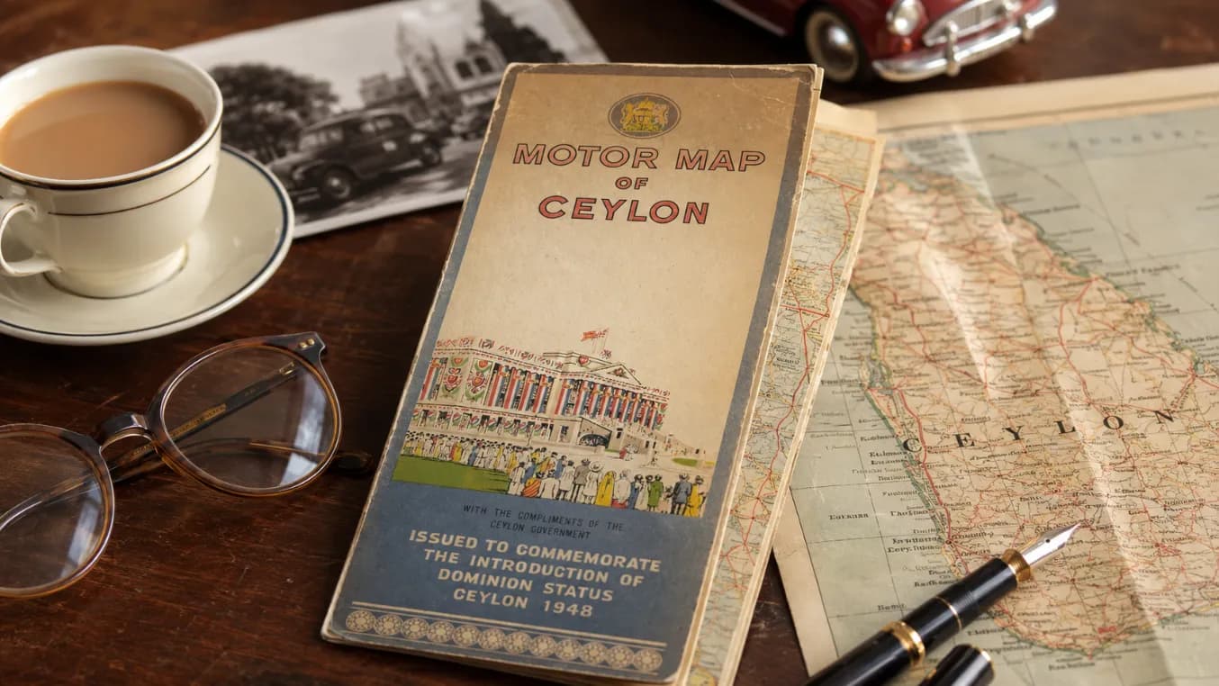 The 1948 Motor Map of Ceylon: When a New Nation Took to the Road